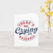 Carte Il N'Y A Pas De Pleurage Dans Baseball Funny Jeu B (Fleur jaune)