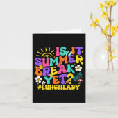 Carte Il Pause Été Pourtant Déjeuner Lady Dernier Jour D (Fleur jaune)