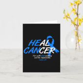 Carte Il peut guérir le cancer Mois de sensibilisation à (Fleur jaune)