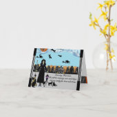 Carte Il pleut des chats et des chiens ! Deuxième dans u (Fleur jaune)