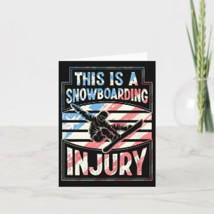 Carte Il S'Agit D'Une Blessure Au Snowboard