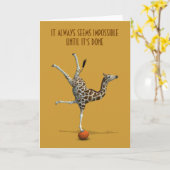 Carte Il semble toujours impossible jusqu'à ce qu'il ait (Fleur jaune)