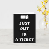 Carte Il suffit de mettre un ticket (Fleur jaune)