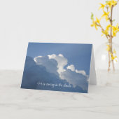 Carte Il vient dans les nuages Citation chrétienne (Fleur jaune)