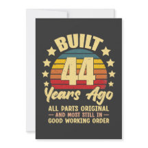 Il y a 44 ans Toutes les pièces d'origine 44e anni