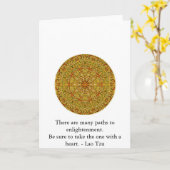 Carte Il y a beaucoup de chemins à l'éclaircissement (Fleur jaune)