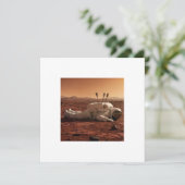 CARTE IL Y A DE LA VIE SUR MARS (Debout devant)