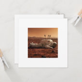 CARTE IL Y A DE LA VIE SUR MARS (Devant/Arrière en situation)