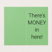 Carte "Il y a de l'ARGENT ici" (Outside Unfolded)