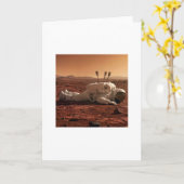 CARTE IL Y A LA VIE SUR MARS  (Fleur jaune)