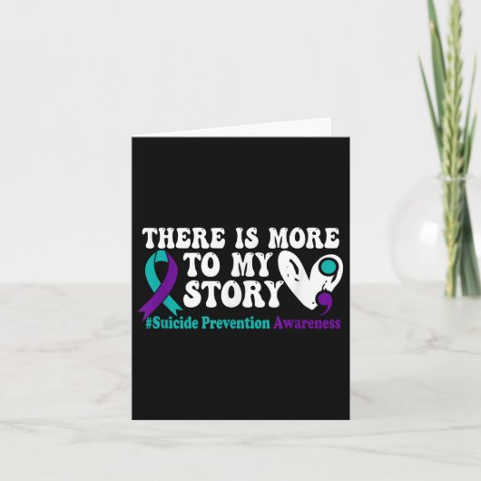 Carte Il Y A Plus À Mon Histoire - Prévention Du Suicide (Devant)