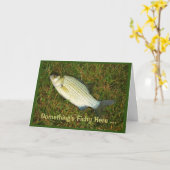 Carte Il y a quelque chose de louche ici - Vous ne sembl (Fleur jaune)