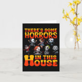 Carte Il y a quelques horreurs dans cette maison drôle H (Fleur jaune)