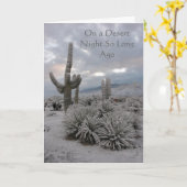 Carte Il y a si longtemps dans une nuit désertique (Fleur jaune)