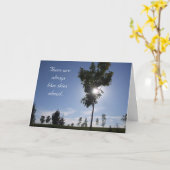 Carte Il y a toujours des cieux bleus devant... (Fleur jaune)