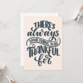 Carte Il y a Toujours Quelque Chose à Remercier (Devant/Arrière en situation)