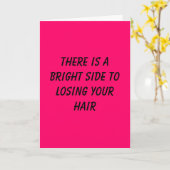 Carte Il y a un bon côté à perdre vos cheveux (Fleur jaune)