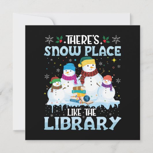 Carte Il y a un endroit de neige comme la bibliothèque N (Devant)