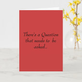 Carte Il y a une question qui doit être posée. (Fleur jaune)