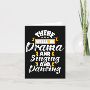 Carte Il Y Aura Drama Chant Danser - Actrice Dram