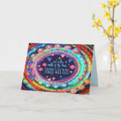 Carte Il y avait des citations amusantes et fantaisistes (Fleur jaune)