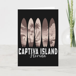 Carte Île de Captiva Floride Surfboard Hommes Femmes Sur
