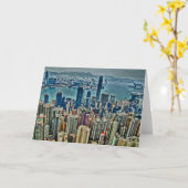 Carte Île de Hong Kong (Fleur jaune)