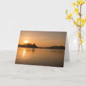 Carte Île de Komodo au coucher du soleil (Fleur jaune)