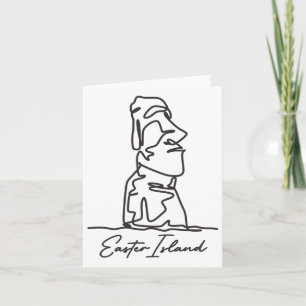 Carte Île de Pâques Isla De Pascua Polynésie Chili Statu
