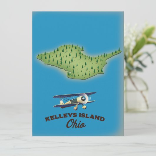 Carte Île Kelleys Ohio (Debout devant)