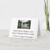 Carte Île Spirit Canada (Dos)