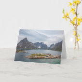 Carte Iles Lofoten Norvège (Fleur jaune)