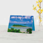 Carte Îles tropicales de Thaïlande (Fleur jaune)