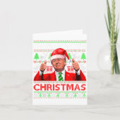 Carte Ill Be Home For Christmas Santa Trump Xmas Pajama (Devant)
