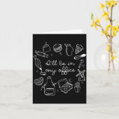 Carte I'll Be In My Office Funny Baking Home Baker Cooki (Fleur jaune)