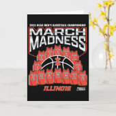 Carte Illinois March Madness 2025 Men's Sketll Nil (Fleur jaune)