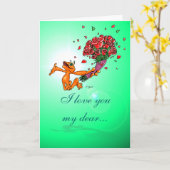 Carte Illow Orange with Flowers - Customizable (Fleur jaune)