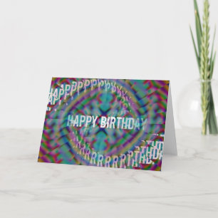 Carte Illusion d'anniversaire absente