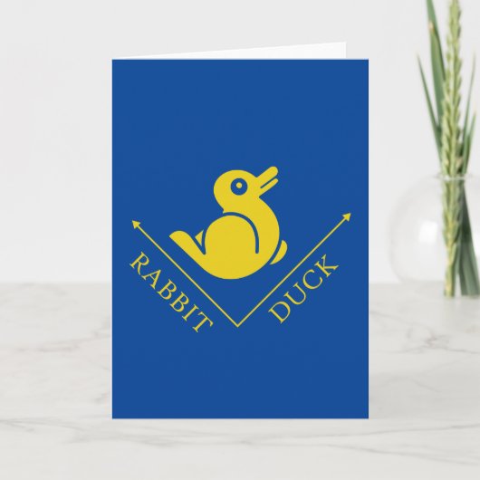 Carte Illusion de lapin de canard (Devant)