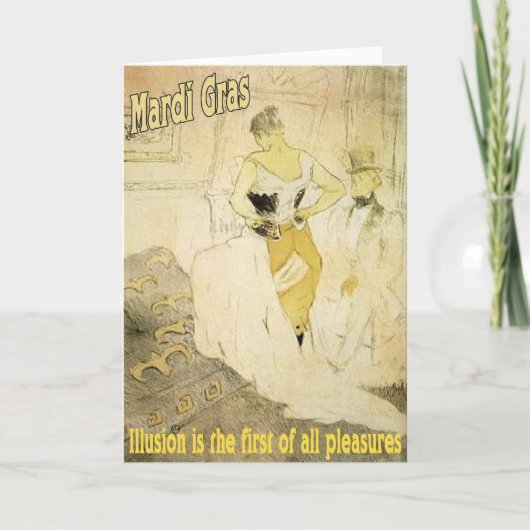Carte Illusion de Mardi Gras (Devant)