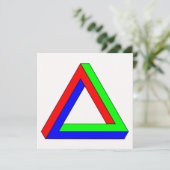 Carte Illusion du triangle optique (Debout devant)