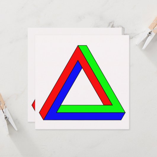 Carte Illusion du triangle optique (Devant/Arrière en situation)