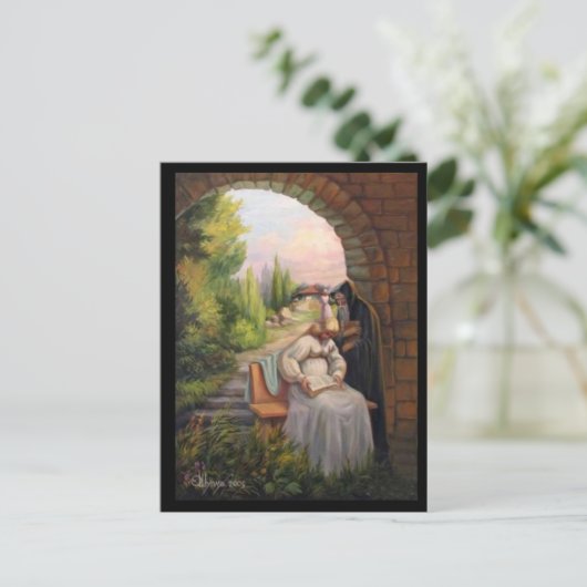 Carte illusion Visage (Debout devant)