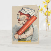 Carte Illustration 4 juillet Gene Carr (Fleur jaune)