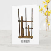 Carte Illustration Angkpoumon (Fleur jaune)