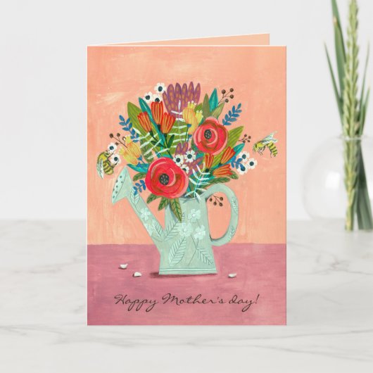 Carte Illustration Boho Flowers (Devant)