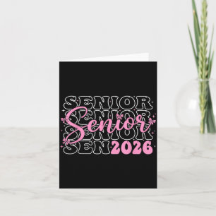 Carte Illustration Coquette Rose Classe Terminale 2026