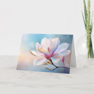 Carte Illustration couleur pastel de Magnolia