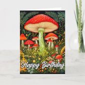 Carte Illustration créative de la forêt de champignons (Devant)