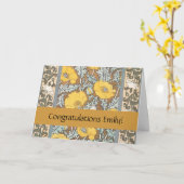 Carte illustration d'art pavot fleur jaune (Fleur jaune)